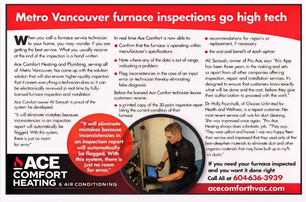 AceComfort featured in Northshore News